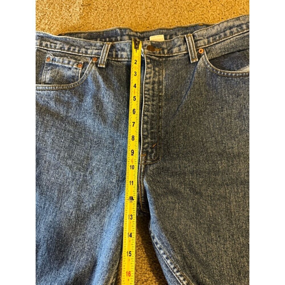 ‘93 VTG LEVIS 550 Denim Jeans 38x36 (Fits 36x35) Casual Tapered Med Wash - Picture 9 of 10